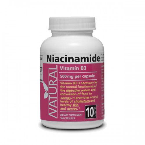 Vitamín B3 Niacinamid 500 mg 100 kapsúl